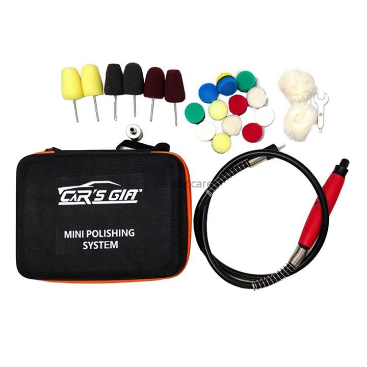 کیت کامل دستگاه پولیش مینیاتوری روتاری کارزگیفت مدل Car’s Gift Mini Polishing System